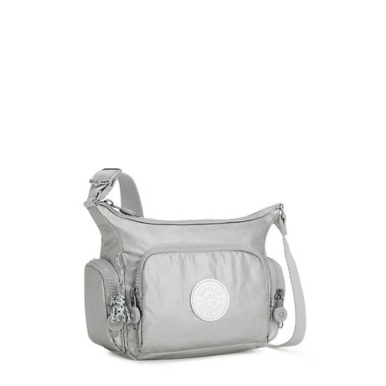 Kipling Gabbie Mini Metallic Çapraz Askılı Çanta Gümüş | TR 2092SG